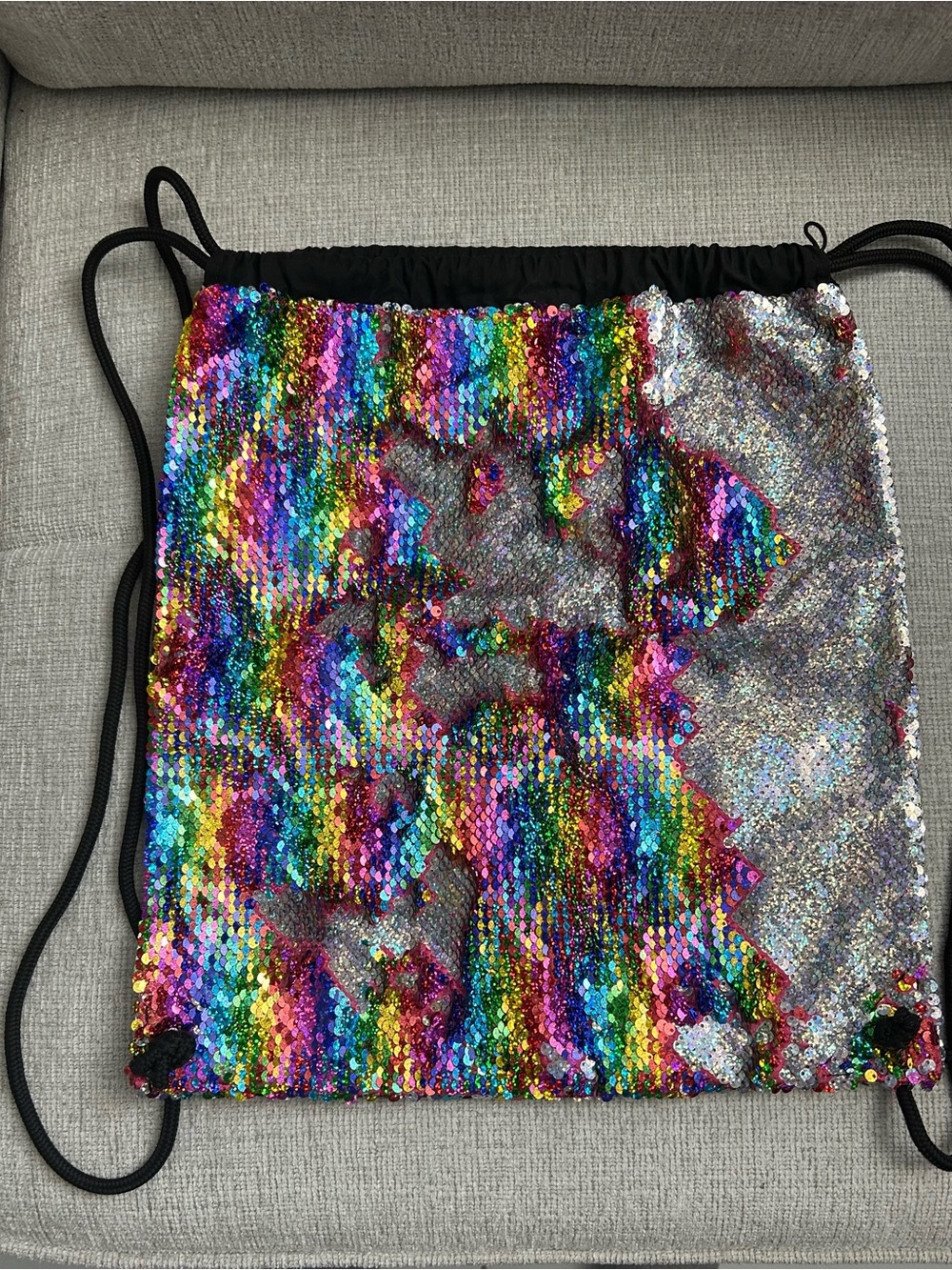Sequins rainbow backpack 🎒